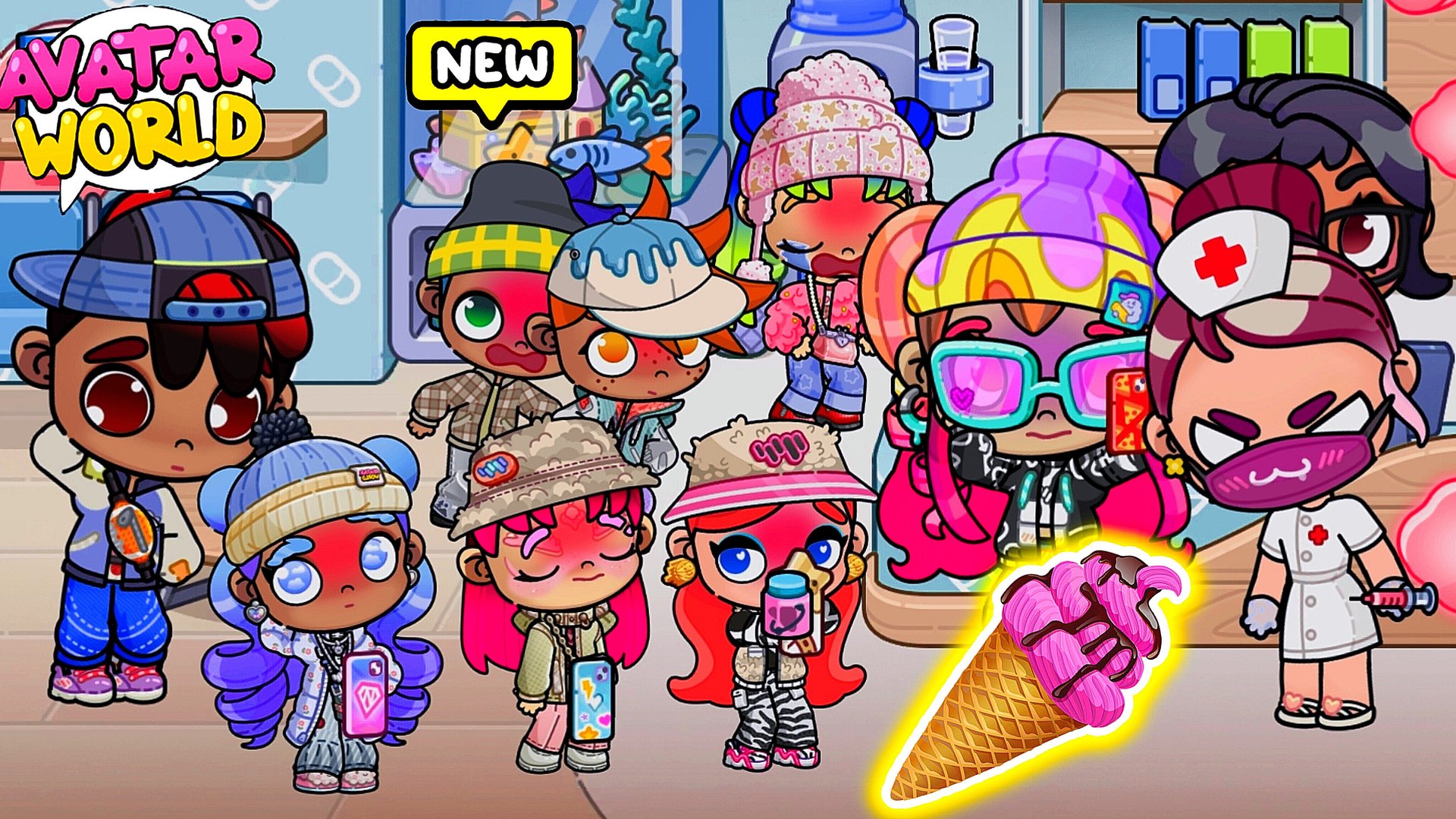 АНЯ Объелась МОРОЖЕННЫМ🍦 и попала в БОЛЬНИЦУ на УКОЛ 💉 смотреть онлайн