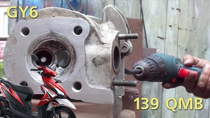 Замена и притирка клапанов головки 139qmb