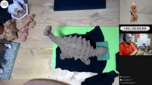 Творческий стрим. Анкилозавр. Часть 3 #ДС_керамист #DSceramist