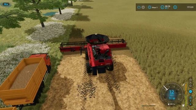 FS  22     Сельхоз  войска #42   Молотим  горох .         карта  Краснополье .