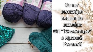Отчет сентября и планина октябрь СП "12 месяцев" с Ириной Роговой