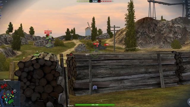 Играю в Tanks Blitz - Бой на французской ПТ-САУ 4 уровня SAu 40