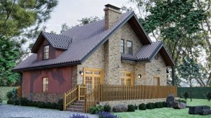 ИДЕАЛЬНЫЙ дом 12x12 м с 3 спальнями! 🏡 Двухэтажный коттедж вашей мечты в лесу