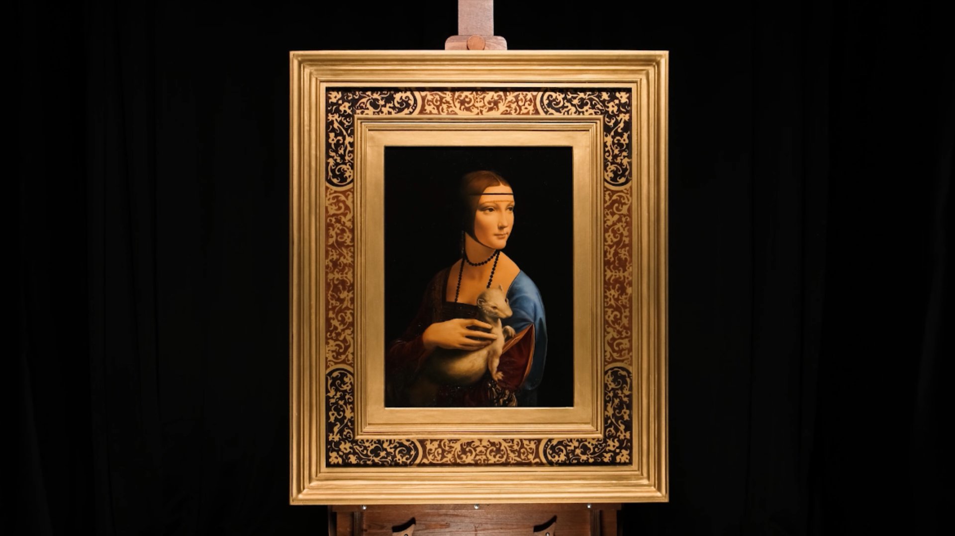 Леонардо да Винчи "Дама с горностаем" смотреть онлайн