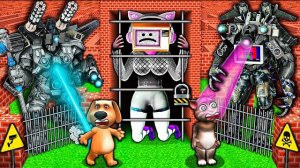 СПАСИ МЕМНОГО ТИТАНА и убери унитаз в ЛАБИРИНТЕ ВЫЖИВАНИЯ В МАЙНКРАФТЕ