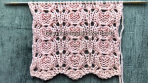 Красивый ажурный узор спицами для вязания джемпера,  кардигана, палантина