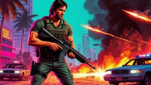 Мой мод - суперпулемёт GTA Vice City Nextgen Edition 100