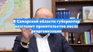 В Самарской области губернатор возглавит правительство после реорганизации