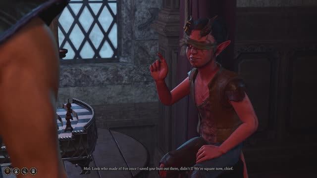 Raphael and Mol chess game bg3