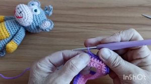 Обезьянка Анфиса. Вяжем крючком. ч. 4 платье.