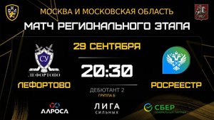 ОБЗОР / ЛЕФОРТОВО - РОСРЕЕСТР / 29.09.25 / ОХЛ МОСКВА / ДИВИЗИОН ДЕБЮТАНТ 2
