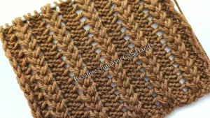 ВАУ узор с косичками для вязания свитера, шапки, палантина