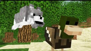 Первая охота молодого волка - мультфильм про Майнкрафт