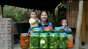 Сбор урожая зеленых овощей. Готовлю соленья и продаю их на рынке. Жизнь во Вьетнаме