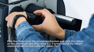 iX4P Загрузка риббона и бумаги