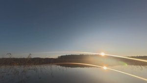 Республика Карелия, Суйсаари остров, Северное Сияние, Ночь, Восход