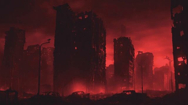 Post-Apocalyptic City Rain 🌧 Dark Ambient Drone with Thunderstorm Sounds