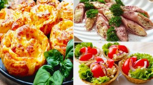 🔥Топ-3 рецепта Закусок для Праздничного Стола 😋 Просто и Вкусно! Легко приготовить