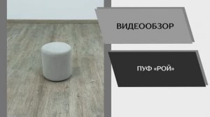 Видео обзор. Пуф Рой.