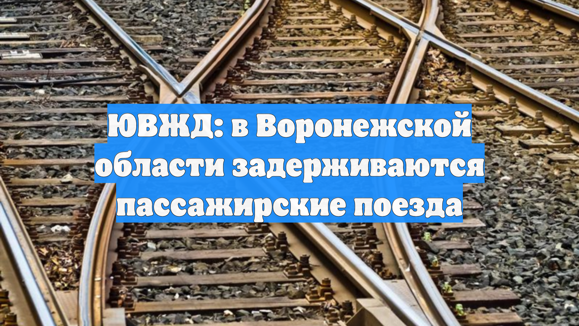 ЮВЖД: в Воронежской области задерживаются пассажирские поезда