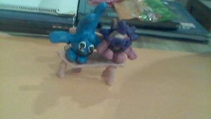 серия смешариков "скамейка" в пластелина