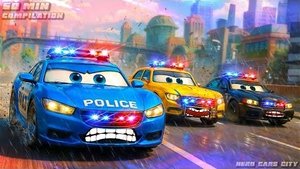 Сборник Hero Cars City Compilation: 1 час эпических полицейских погонь, сражений на грузовиках-монст