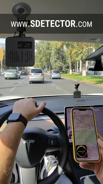 Антирадар Contracam + Smart Detector в условиях глушилки спутника GPS (работа РЭБ) - sdetector.com смотреть онлайн