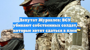 Депутат Журавлев: ВСУ убивают собственных солдат, которые хотят сдаться в плен