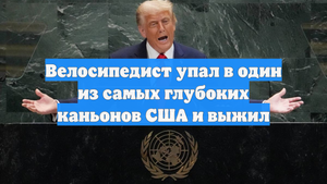 Велосипедист упал в один из самых глубоких каньонов США и выжил