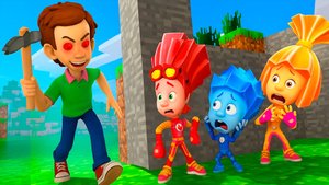 ДИМ ДИМЫЧ ЕХЕ против ФИКСИКИ ПРЯТКИ В МАЙНКРАФТ МУЛЬТИК FIXIKI