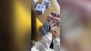 Фотоаппарат детский мгновенной печати розовый