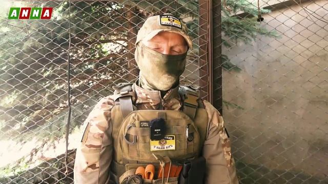 На эмоциональных кадрах с передовой Часовоярского направления