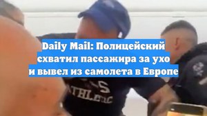 Daily Mail: Полицейский схватил пассажира за ухо и вывел из самолета в Европе