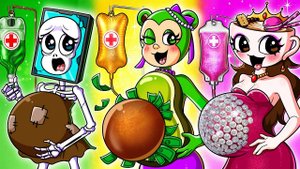 Бедные против богатых и беременные от Гигантомании! Богатая или бедная дверь?? | Анимация Брейнрота