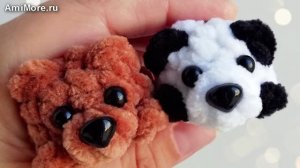 Амигуруми: схема Мишка из серии "Бусинки" | Игрушки вязаные крючком