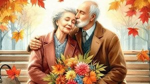 С днём пожилого человека. Музыкальная открытка поздравление.