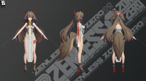 ZZZ (Zenless Zone Zero) 2.x Е Шиньгуань: рендер модельки