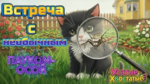 Встреча с необычным пауком-осой