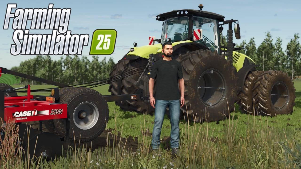 Глубокорыхление почвы / Claas Axion 870, Case IH Ecolo-Til 2500  / Farming Simulator 25 🐄🌻🌽