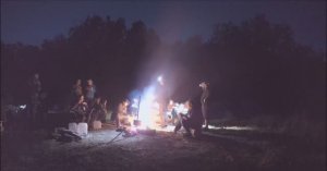 Ночная жизнь на сплаве