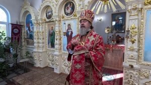 Проповедь епископа Максима в храме святых мучениц Веры, Надежды, Любови и матери их Софии