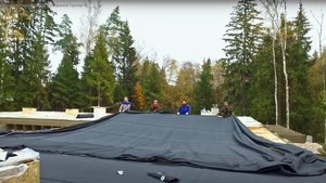Гидроизоляция кровли ЭПДМ-мембраной