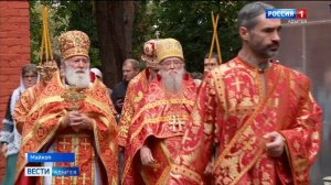 Россия 1 об освящении колоколов в Воскресенском храме Майкопа