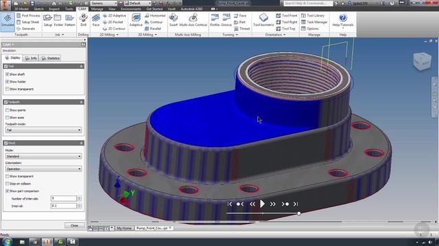 30 - Diving into 2D Milling Head-first - Part 2 - Stock Simulation OP1 and OP2 смотреть онлайн