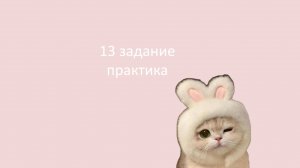 13 задание (практика)