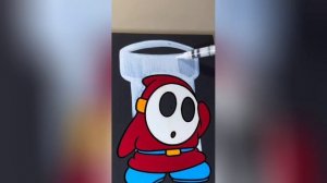 Рисую новогоднего мини деда мороза