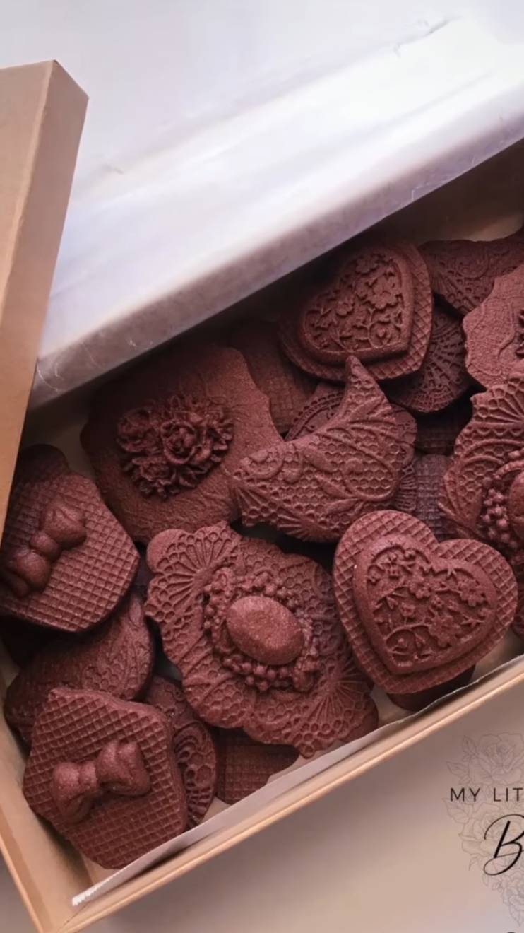 Текстурированное сахарное печенье. Оформление.