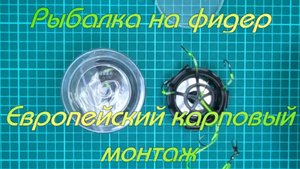Рыбалка на фидер. "Европейский" карповый монтаж.
