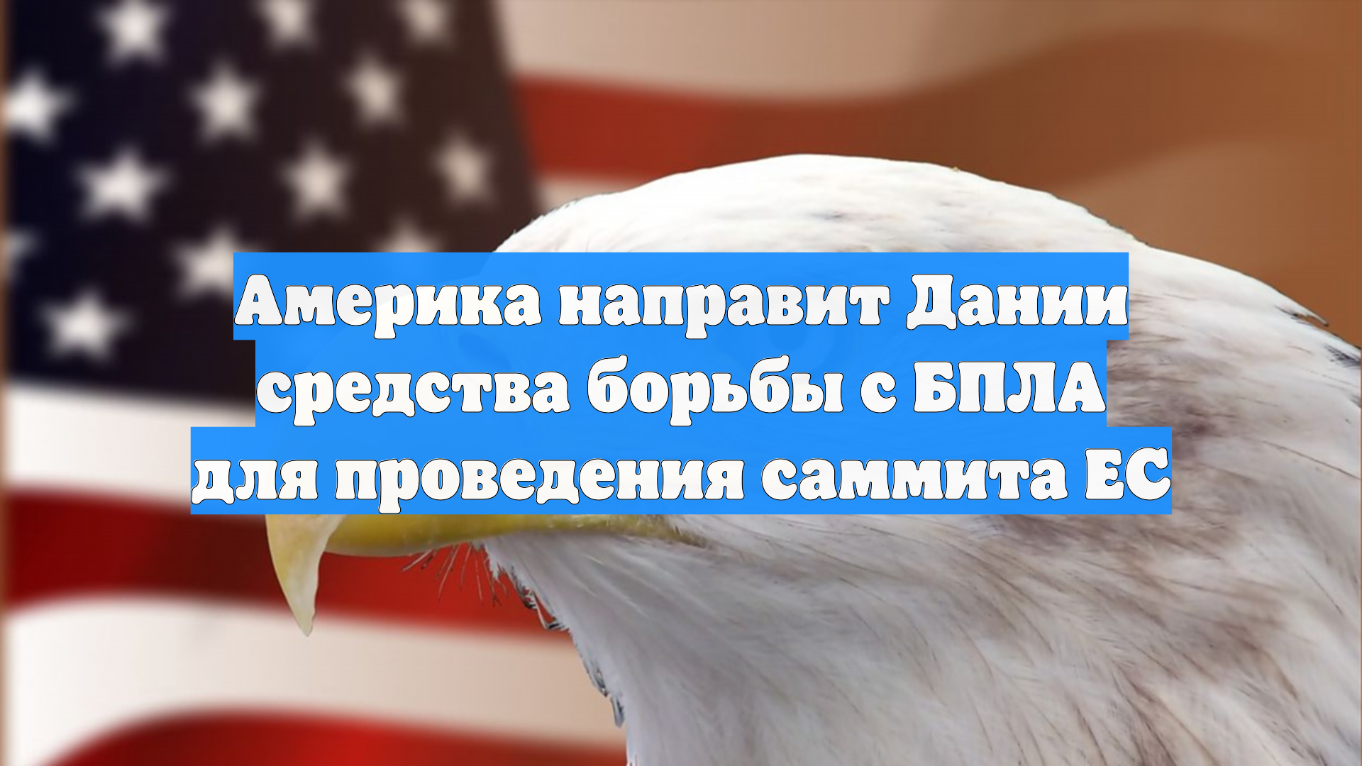Америка направит Дании средства борьбы с БПЛА для проведения саммита ЕС