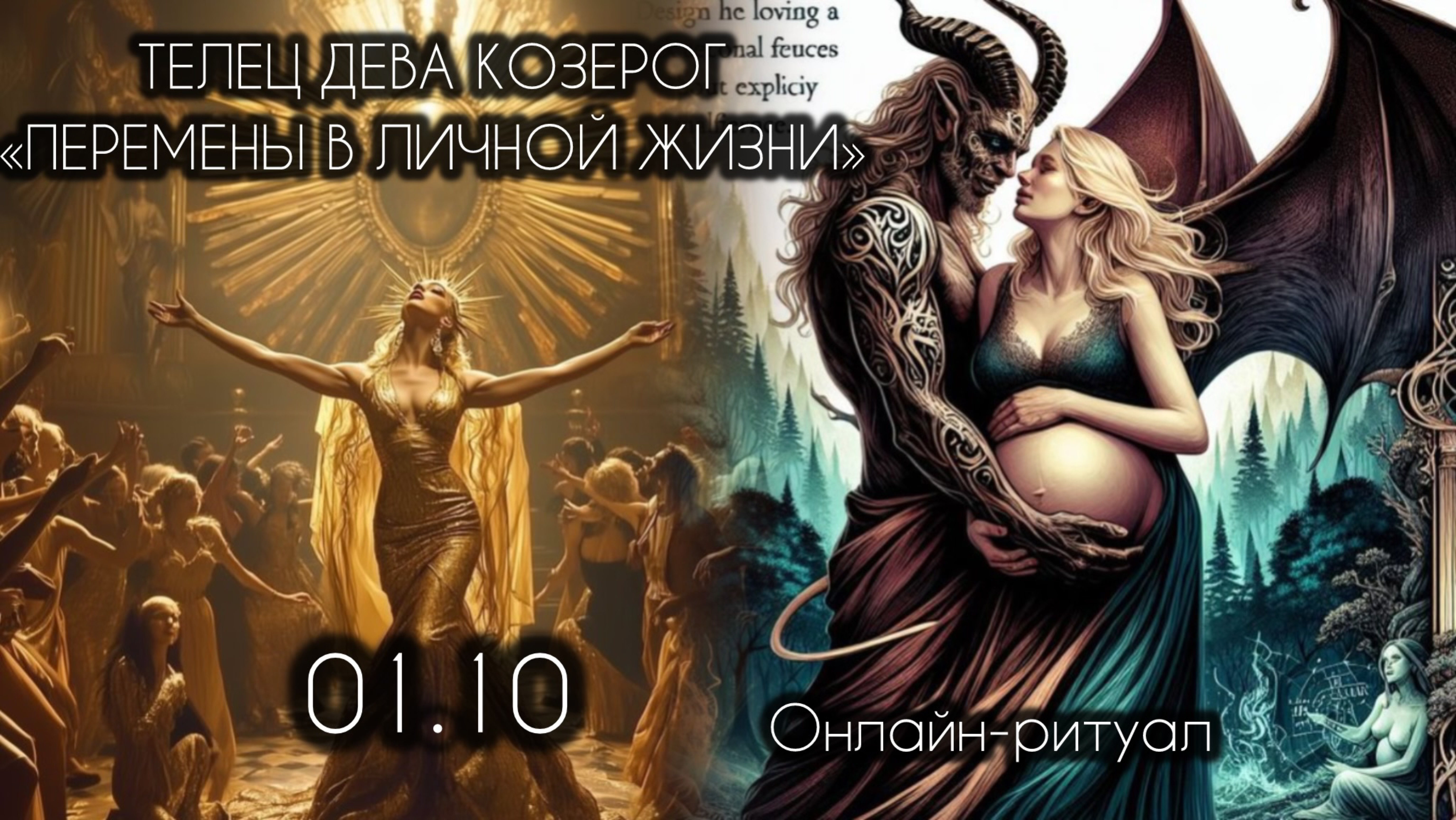 Телец, Дева, Козерог. Любовь. Меняем судьбу в зеркальную дату 01.10